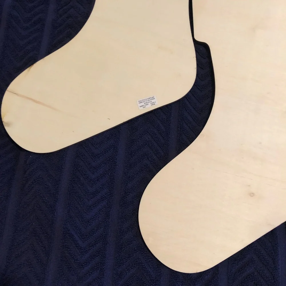 DIY Unfinished Wooden Stockings